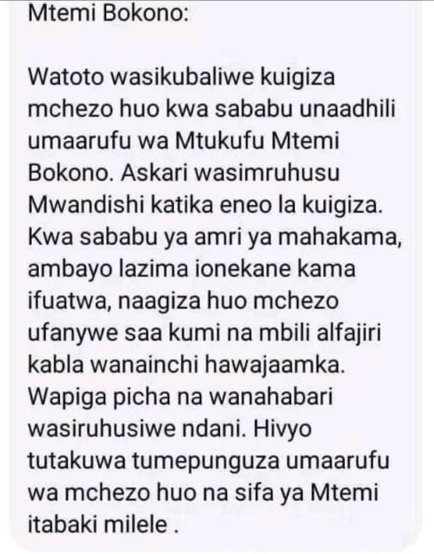 Kifo Kisimani was ahead of time

Watoto wa Butere Girls wasikubaliwe kuperform Echoes of War psle Nakuru na askari hamsini watumwe wamshike Cleophas Malala.

I'm told all the other schools have refused to perform in solidarity with Butere Girls❤️🔥

I'm in love with this Gen