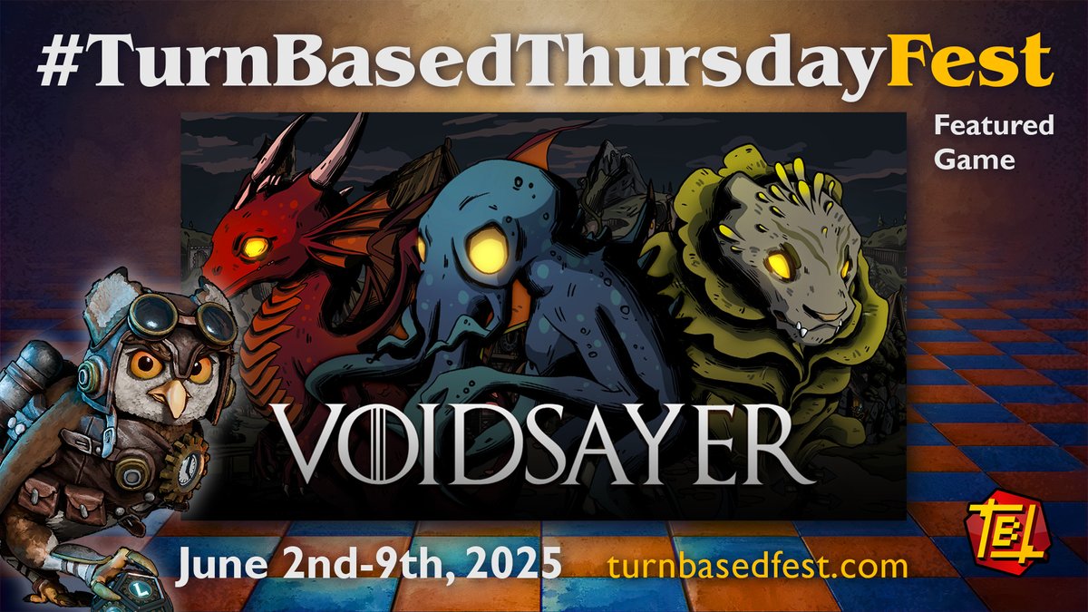 🔮 Voidsayer is joining the lineup for #TurnBasedThursdayFest this June!
Super excited to be showcased alongside a bunch of amazing turn-based games 🤩
Huge thanks to the organizers!
#indiegame #gamedev #tbtfest #turnbased