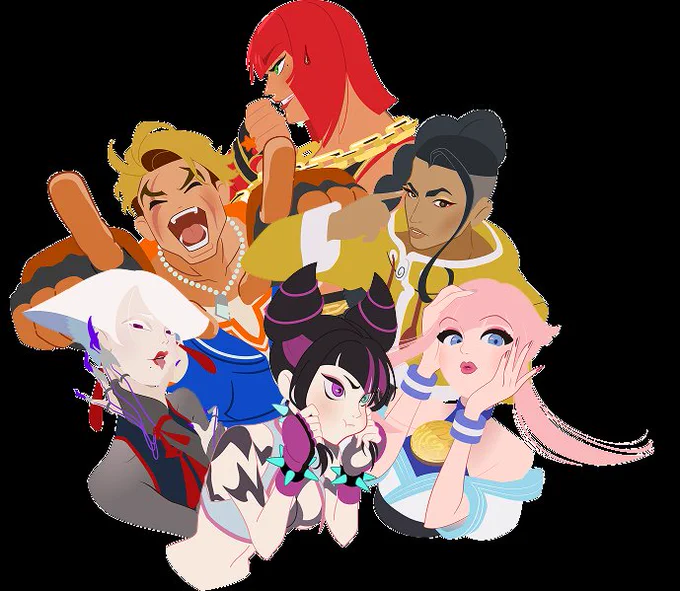 Street Fighter 6 x Sleek Official collab art