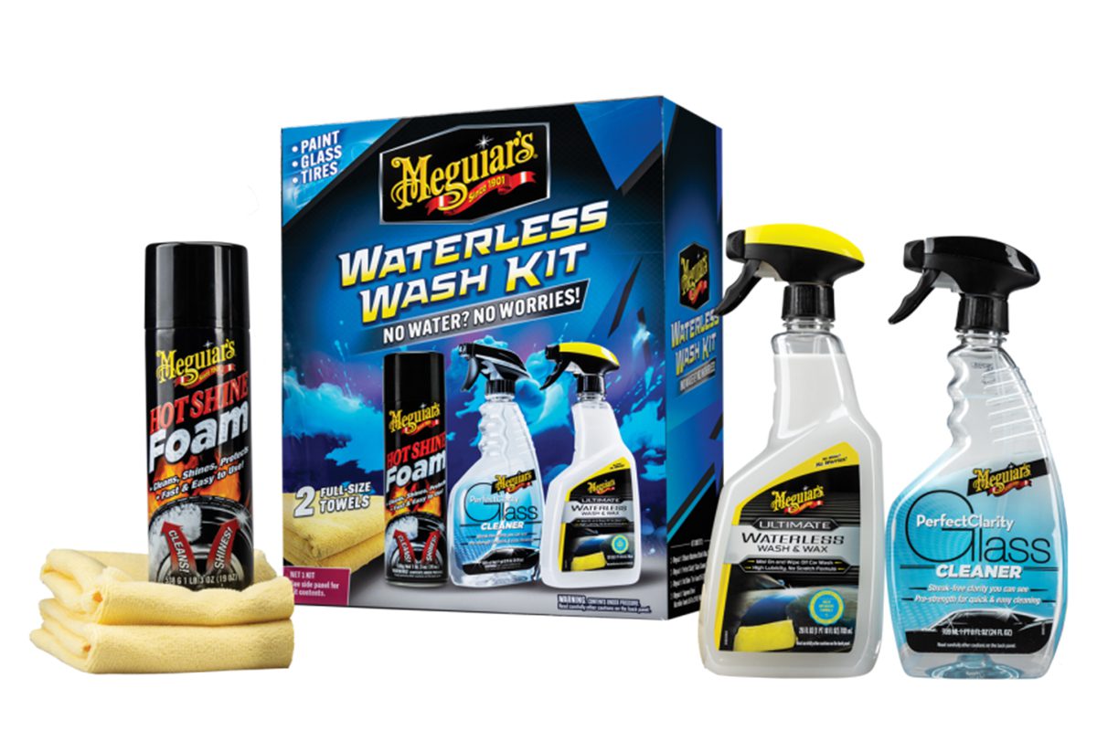 No Water? No Worries! Thanks to <a href="/meguiars/">Meguiar's</a> Waterless Wash and Wax Kit.

fuelcurve.com/wash-and-wax-w…