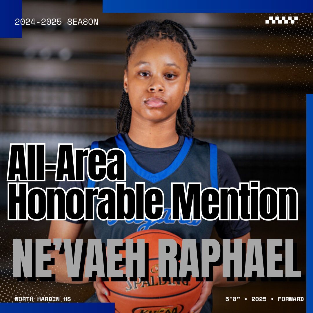 North Hardin Lady Trojans Girls Basketball (@nhhs_girlshoops) on Twitter photo Congratulations to Ne’vaeh Raphael for being voted on as Honorable Mention All-Area!
•
•
•
.
.
<a href="/CoachDB_/">Destiny Bramblett M.S.</a> <a href="/northhardinhs/">North Hardin HS</a> <a href="/NevaehRaphael12/">Ne’vaeh Raphael</a> <a href="/alyxwhite_/">Alyx White</a> <a href="/riseupsports1/">Rise Up Sports Media</a> Congratulations to Ne’vaeh Raphael for being voted on as Honorable Mention All-Area!
•
•
•
.
.
<a href="/CoachDB_/">Destiny Bramblett M.S.</a> <a href="/northhardinhs/">North Hardin HS</a> <a href="/NevaehRaphael12/">Ne’vaeh Raphael</a> <a href="/alyxwhite_/">Alyx White</a> <a href="/riseupsports1/">Rise Up Sports Media</a>