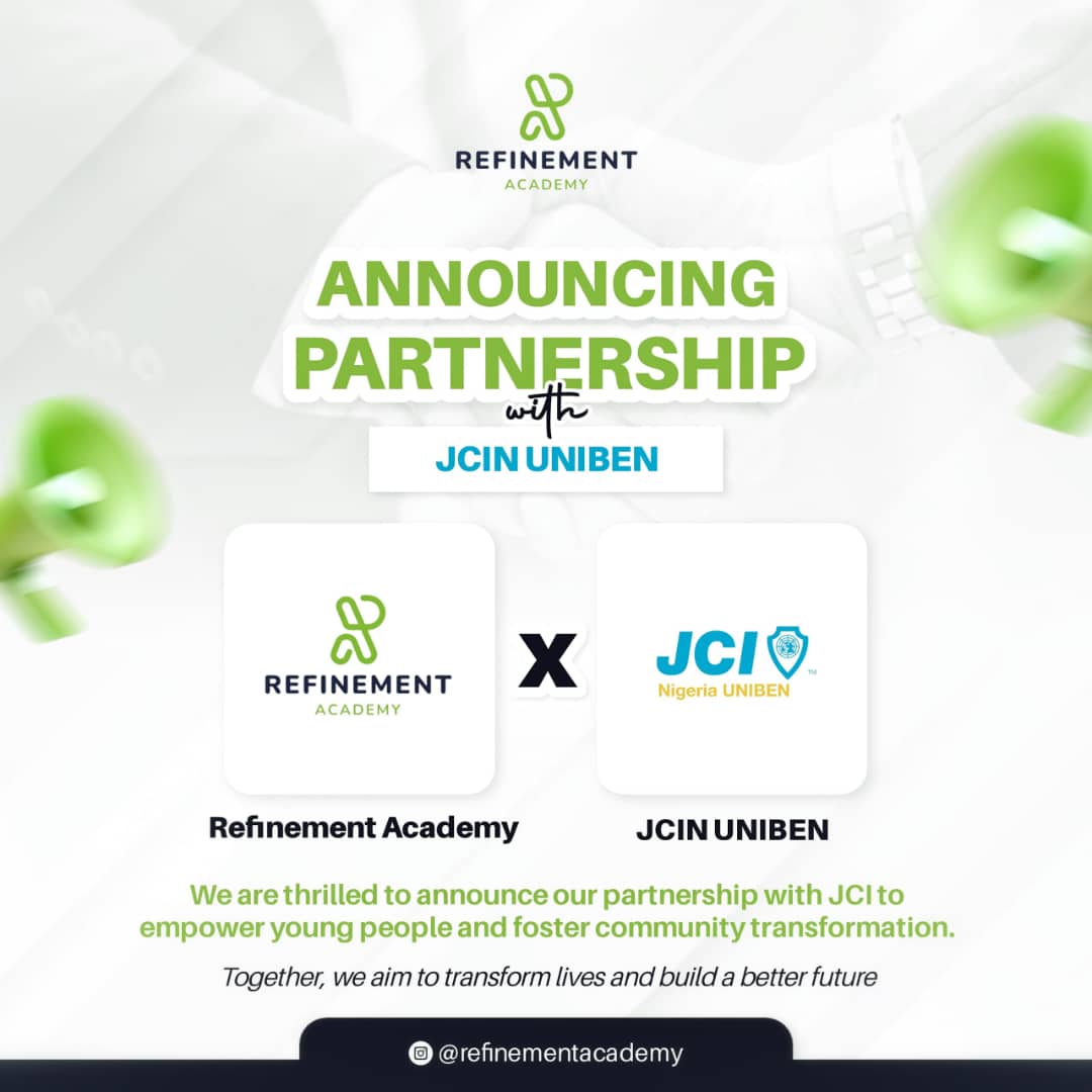 RefinementAcad's tweet photo. Big News Alert!🚀

Refinement Academy is thrilled to join forces with Junior Chamber International Nigeria, UNIBEN Chapter to empower young minds and drive meaningful community transformation.🥳
#orphans #empowerment #skills #refinementacademy #teenagemothers #Benincity https://t.co/5DjRm5wgvp