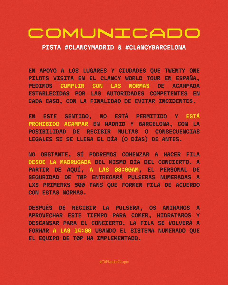Comunicado de <a href="/TOPSpainClique/">TØP SPAIN #BREACH l-/</a>. ❤️