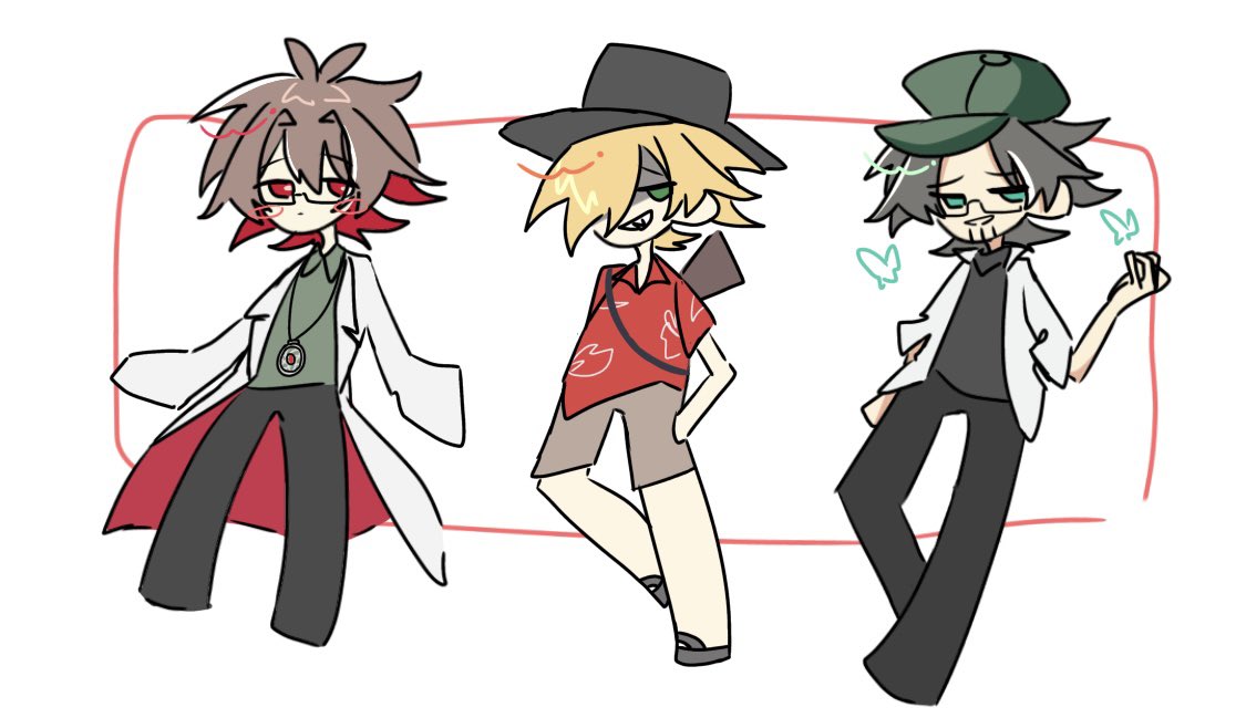 nun9292's tweet image. ミニキャラの練習中…