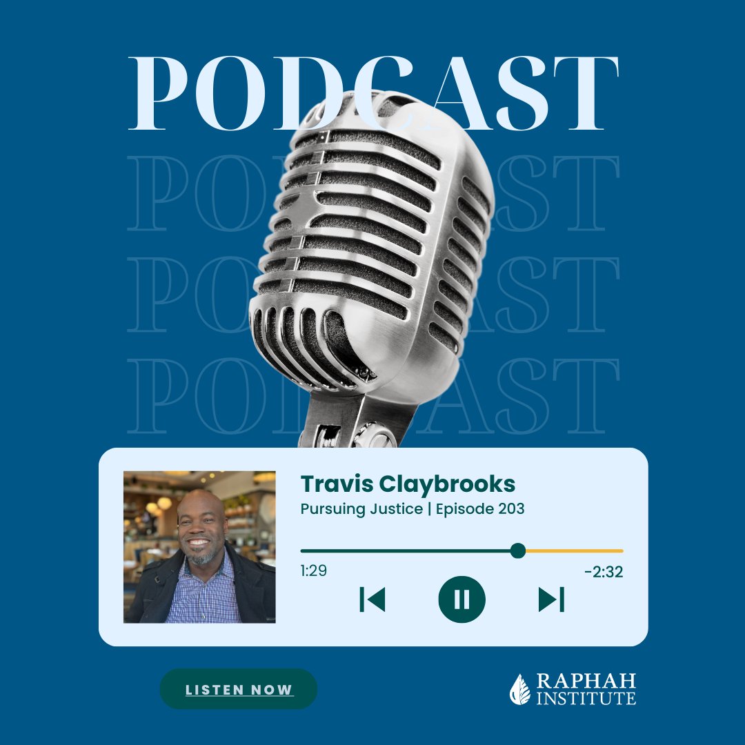 RaphahInstitute's tweet photo. New episode of Pursuing Justice is live!  

@TravisClaybrooks of @raphah_institute shares his journey to becoming a leader for justice.  

Feat. Judge Sheila Calloway &amp; Marshall Goldberg (@HBO’s *Justice USA*)  

🔗 Listen: https://t.co/8vwH9poSpL https://t.co/2Xik1Uu96n
