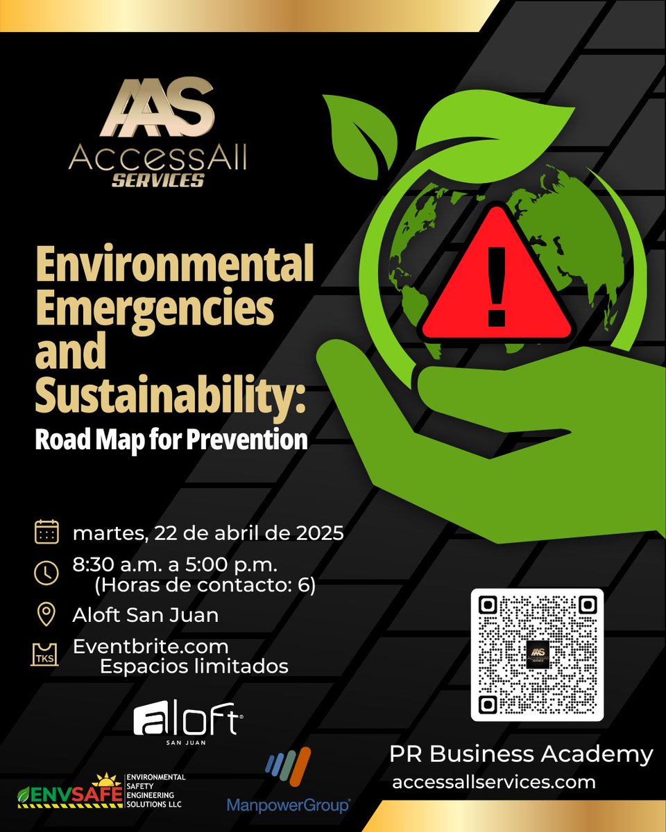 saludycultura's tweet photo. San Juan será sede de cónclave de expertos en #emergenciasambientales y sustentabilidad el #DíadelPlaneta
El próximo martes, 22 de abril, Día del Planeta, se celebrará la cumbre “Environmental Emergencies and Sustainability: A Road Map for Prevention” en el hotel Aloft San Juan. https://t.co/l29ohCs2mz