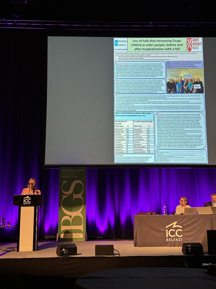 Carole Parsons (@drcaroleparsons) on Twitter photo Delighted to see Paula Crawford presenting her work on use of falls risk increasing drugs in older people@before and after hospitalisation with a fall, at the prestigious President’s Round of the BGS Spring Meeting #BGSConf <a href="/GeriSoc/">British Geriatrics Society</a> Delighted to see Paula Crawford presenting her work on use of falls risk increasing drugs in older people@before and after hospitalisation with a fall, at the prestigious President’s Round of the BGS Spring Meeting #BGSConf <a href="/GeriSoc/">British Geriatrics Society</a>