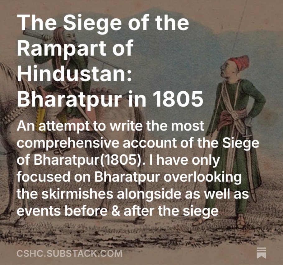 The Siege of the Rampart of Hindustan: Bharatpur in 1805 by <a href="/JhalaZalimSingh/">Zalim Singh (Indian “Hajmani” Enjoyer)</a> 
link: bit.ly/3EcAZ1O
(check comment if link does not work)