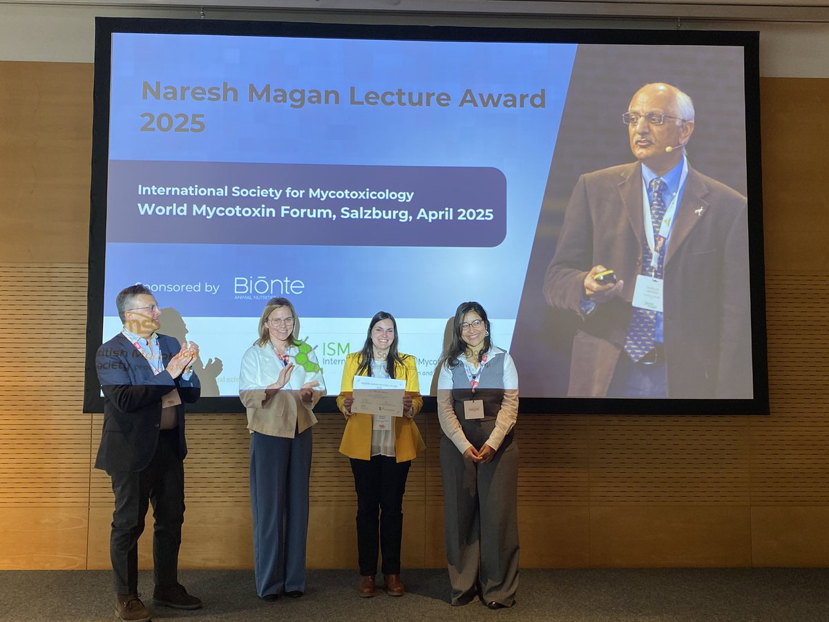 MYCROORG (@mycroorg) on Twitter photo Y como colofón final al “World Mycotoxin Forum”, <a href="/Marielaar9/">Mariela Álvarez</a> recogió el premio Naresh Magan otorgado por la <a href="/ISM_Society/">International Society for Mycotoxicology</a> 👏🏻👏🏻 ¡Enhorabuena Mariela! Súper orgullosas de ti 😍 Y como colofón final al “World Mycotoxin Forum”, <a href="/Marielaar9/">Mariela Álvarez</a> recogió el premio Naresh Magan otorgado por la <a href="/ISM_Society/">International Society for Mycotoxicology</a> 👏🏻👏🏻 ¡Enhorabuena Mariela! Súper orgullosas de ti 😍