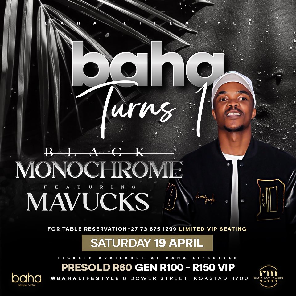 Black Monochrome
Line up! This is not just an Event, its a lifestyle.

#bahaturns1
#19april 
#Uthandonesthembu
