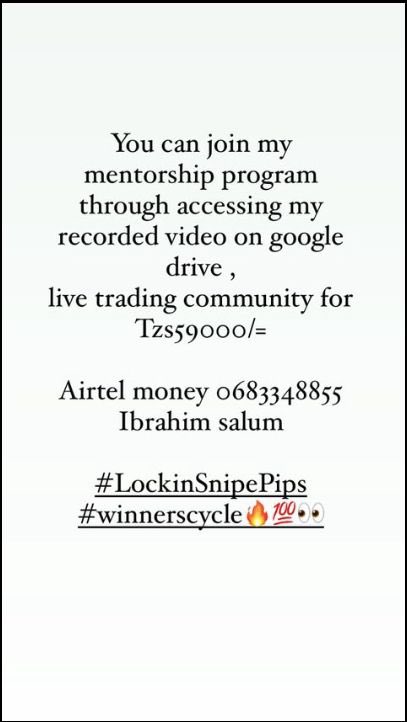 Binafsi sifundishi ila unaweza acces my community recorded video and live trading only