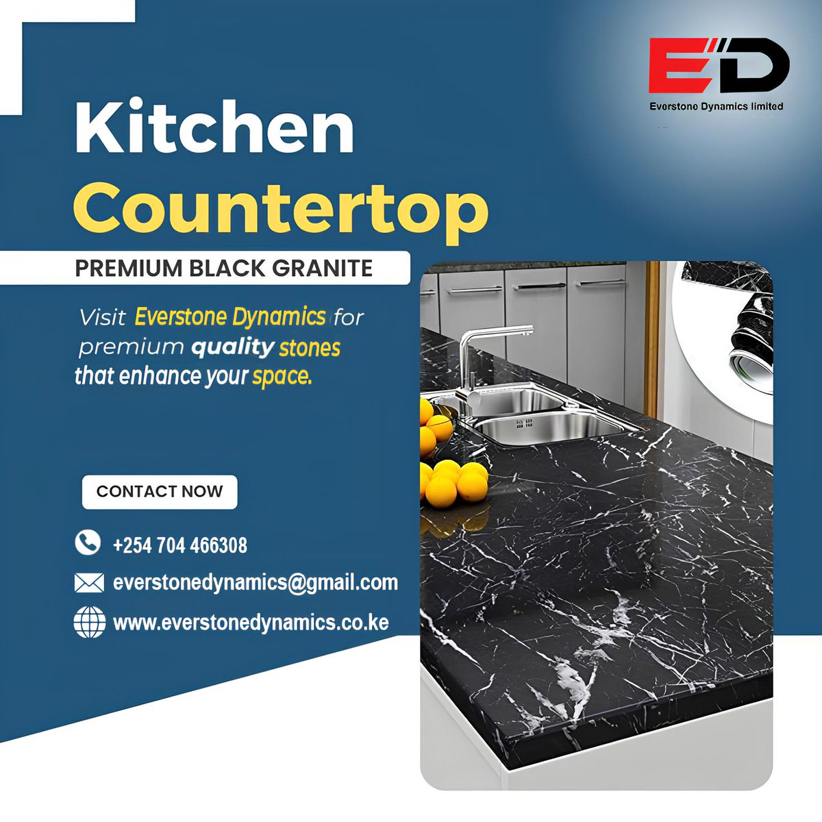Everstone_Dy's tweet image. Black granite that makes your kitchen feel like a CEO’s office.
Bold. Durable. Effortless.
Made for modern East African homes.
📞 +254 704 466308
🌐 everstonedynamics.co.ke
Let’s build something timeless.
#EverstoneDynamics #GraniteGoals #KitchenDesign254 #EastAfricaInteriors