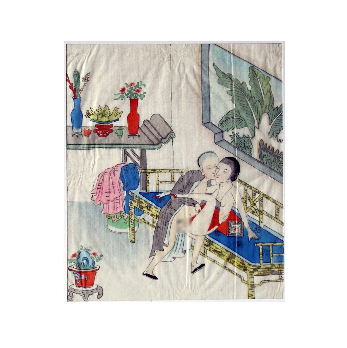 AmuletsShop888's tweet photo. Maduro - Pintura erótica Genuina y Antigua China pintada a mano en tela de seda de pareja cortesana. Siglo XIX https://t.co/BO3RvIWYYC #Vintagecollection888 #Etsy #CuadroChino https://t.co/41uzvTUoCP
