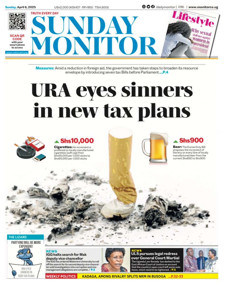 <a href="/mofpedU/">Ministry of Finance</a> we request that you increase the tax . 10,000 is still low, the  motive is to save lives, raise revenue to fight illicit tobacco trade and reduce onerous taxes on necessities. Tobacco Is a killing machine, save our people now.
#taxtobaccotosavelives