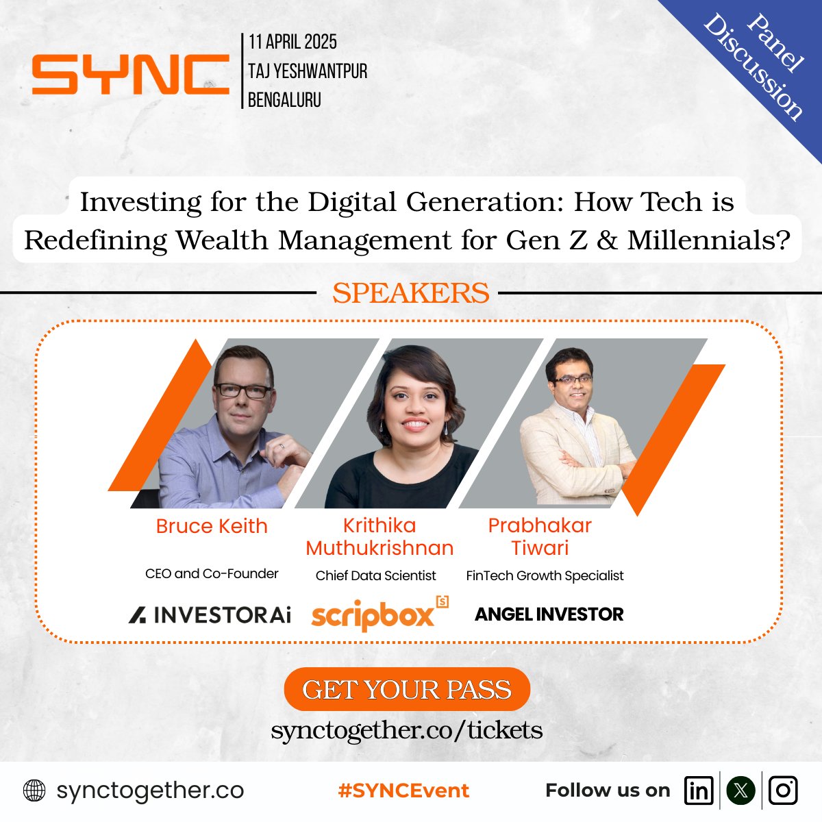 𝐆𝐞𝐧 𝐙 &amp; 𝐌𝐢𝐥𝐥𝐞𝐧𝐧𝐢𝐚𝐥𝐬 𝐚𝐫𝐞𝐧’𝐭 𝐢𝐧𝐯𝐞𝐬𝐭𝐢𝐧𝐠 𝐥𝐢𝐤𝐞 𝐭𝐡𝐞𝐢𝐫 𝐩𝐚𝐫𝐞𝐧𝐭𝐬, 𝐚𝐧𝐝 𝐭𝐡𝐞 𝐢𝐧𝐝𝐮𝐬𝐭𝐫𝐲 𝐢𝐬 𝐬𝐜𝐫𝐚𝐦𝐛𝐥𝐢𝐧𝐠 𝐭𝐨 𝐤𝐞𝐞𝐩 𝐮𝐩.

Secure Your Spot: synctogether.co/tickets/

#SYNCBengaluru #WealthTech #FinTech #GenZInvesting