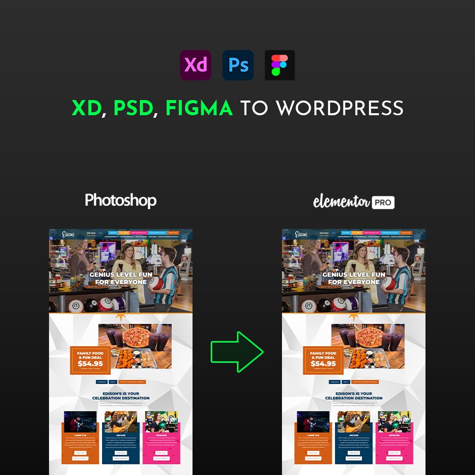 danielbarkerweb's tweet image. Thrilled to present a website I built for Edison&apos;s Entertainment. Transitioned from Adobe XD to Elementor. Explore it now at edisonsfun.com. Need assistance converting your website from Photoshop? Let&apos;s chat!

#elementor #webdesign #freelance #freelancer #wordpress