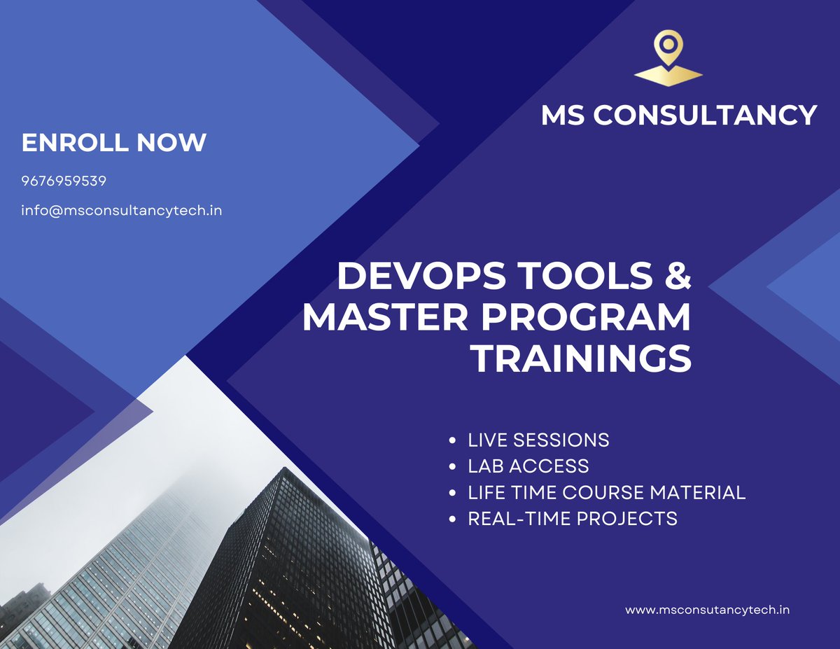 Msconsultancy23's tweet image. DevOps Training Starts Today!
๐ Starting: Today
๐ Time: 07:00 PM IST
To Enroll: Message "Enroll Now" to 9676959539
#DevOps #DevOpsTraining #LearnDevOps #CICD #CloudComputing #TechTraining #SkillUp #ITCareers #DevOpsEngineer #Automation #OnlineLearning #TechSkills #CareerGrowth