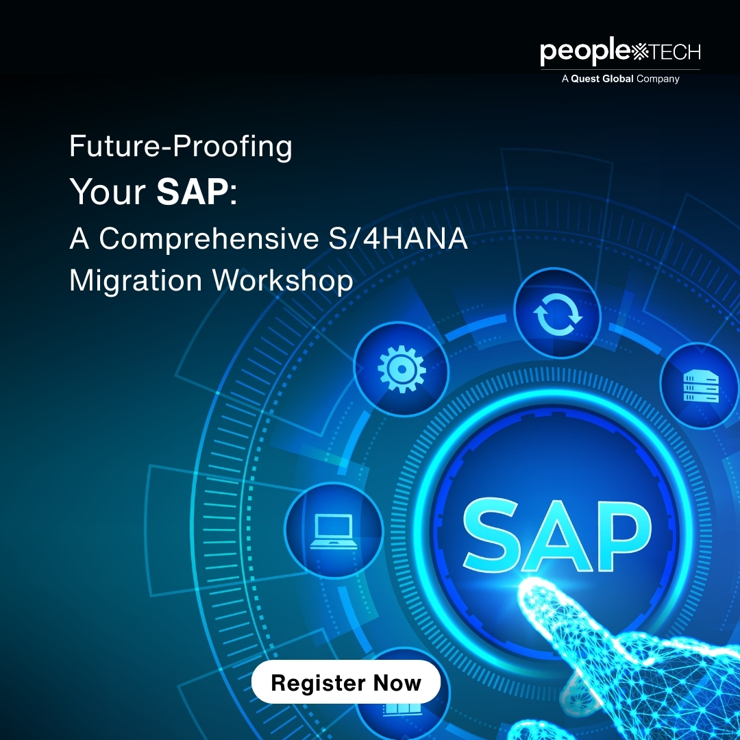 Migrate to S/4HANA! Learn strategies &amp; best practices. Future-proof your on't miss the opportunity to transform your SAP landscape. Join us!

Register Here: resource.peopletech.com/workshops/your…

#peopletechgroup #PTG #SAP #S4HANA #ERP #Migration