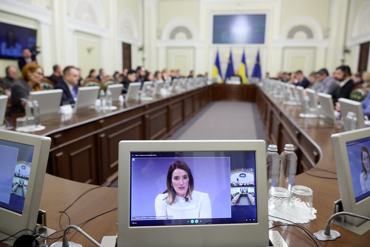 ⚡ Took part in the 2nd Joint Committee Meeting of <a href="/verkhovna_rada/">Верховна Рада України</a> &amp; <a href="/Europarl_EN/">European Parliament</a>, opened by <a href="/r_stefanchuk/">Ruslan Stefanchuk</a> and EP President <a href="/EP_President/">Roberta Metsola</a> Roberta Metsola.
Welcomed <a href="/ilhankyuchyuk/">Ilhan Kyuchyuk</a> &amp; <a href="/AdrianVL1982/">Adrián Vázquez Lázara 🇪🇦🇪🇺</a>.
Grateful for the strong 🇺🇦🇪🇺 partnership.
Ukraine’s path to the EU lies in dialogue