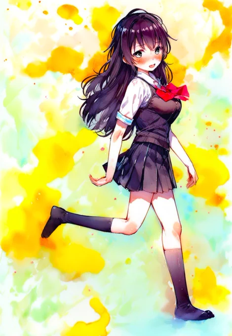 しごおわきたく。身体がっつり動かしたので眠いです。そっと新作絵だけ置いときます。 