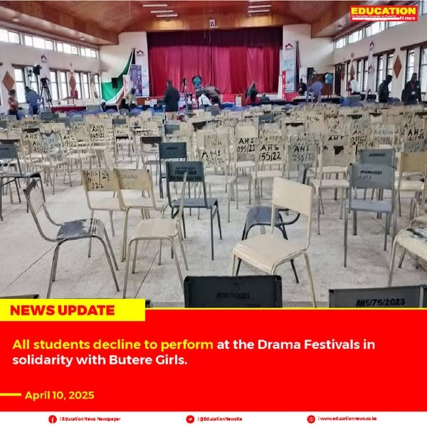 Vivaaa Butere Girls drama team.
Vivaaaa for your bravery &amp; Fearless 💪💪. 

You cannot perform to a zero audience.
You cannot perform without your directors. 
You cannot perform without proper rehearsals.

Intimidation and threats won't silence the message by Gen Alpha of Butere