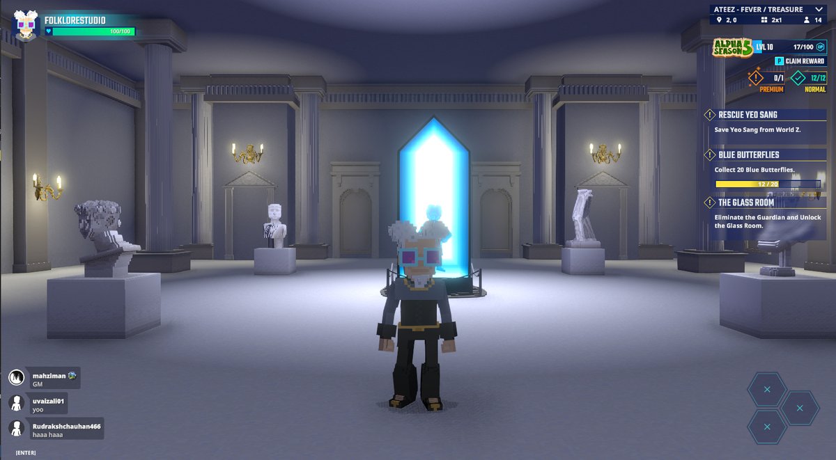 Rocking out with ATEEZ in <a href="/TheSandboxGame/">The Sandbox</a> 🎤✨ tsbga.me/TheSandbox #AlphaSeason5