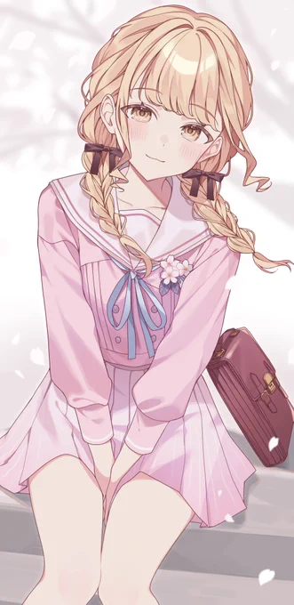 桜、似合いますか? #学マス 