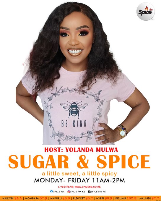 SpiceFM (@spicefmke) on Twitter photo Even on gloomy days like today, trust in your strength it's deeper than you think.
Tune in to #SugarAndSpice from 11 AM - 2 PM!
<a href="/yolandamulwa/">Yolanda mulwa</a>
Listen Live: standardmedia.co.ke/spicefm/ Even on gloomy days like today, trust in your strength it's deeper than you think.
Tune in to #SugarAndSpice from 11 AM - 2 PM!
<a href="/yolandamulwa/">Yolanda mulwa</a>
Listen Live: standardmedia.co.ke/spicefm/