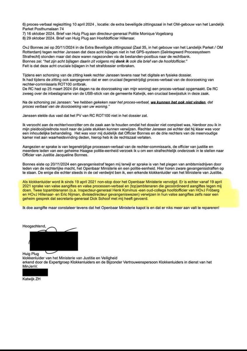 huig_plug's tweet photo. Op 3 december 2024 deed ik aangifte tegen de officier die een gevangenisstraf tegen mij eiste.
Op 4 december 2024 kreeg ik vrijspraak! #Damage_control https://t.co/jzagO6Q0Q0