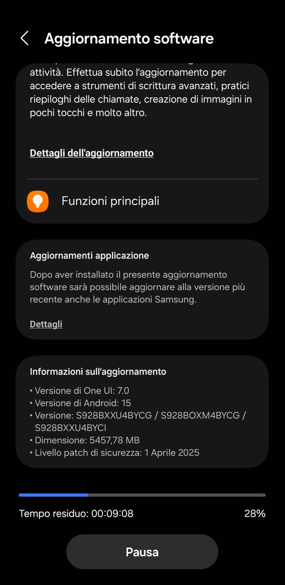 CoralloMarco's tweet photo. 🚨 Finalmente One UI 7 sbarca in Italia! 🇮🇹📲

L’attesa è finita: Samsung ha avviato il rilascio ufficiale di One UI 7 per gli utenti italiani. Un aggiornamento ricco di novità!

Hai ricevuto l'aggiornamento?💬 https://t.co/ofuecLe2HQ