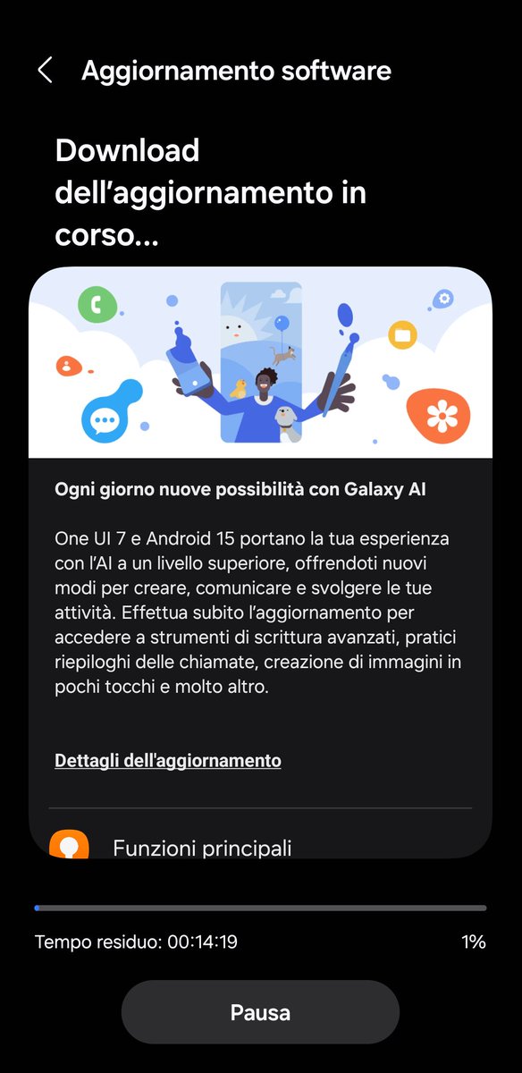 CoralloMarco's tweet photo. 🚨 Finalmente One UI 7 sbarca in Italia! 🇮🇹📲

L’attesa è finita: Samsung ha avviato il rilascio ufficiale di One UI 7 per gli utenti italiani. Un aggiornamento ricco di novità!

Hai ricevuto l'aggiornamento?💬 https://t.co/ofuecLe2HQ