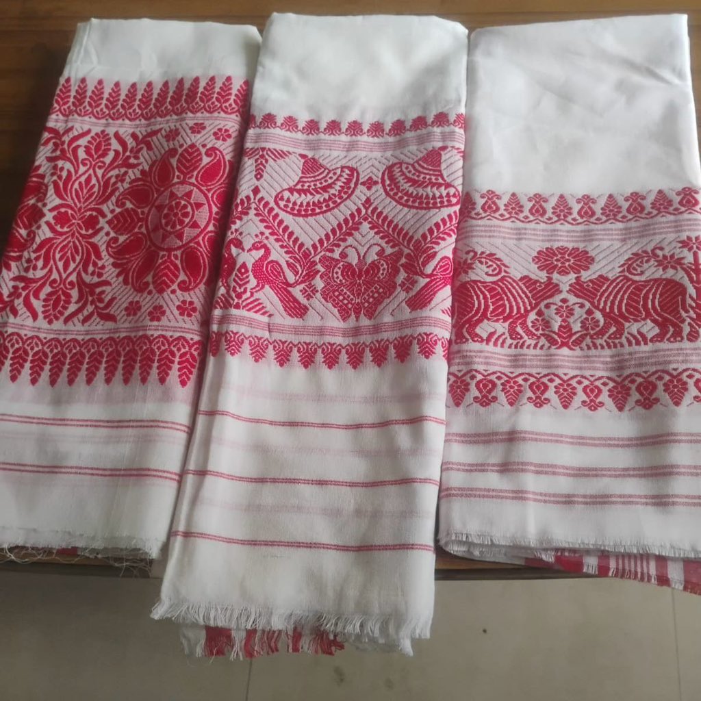 himantabiswa's tweet photo. ‘Gamocha’—a timeless symbol of Assamese heritage—is offered during Bihu as a mark of respect to elders and affection to the younger ones.
This year, I had the honour of sharing Bihuwan with nearly one million people in Assam and beyond—a heartfelt gesture of love and tradition, and a step to ensure our weavers receive a decent remuneration for their craft.
Would you like to receive a Gamocha this Bihu—from the people of Assam?
Let me know, and I’ll be happy to send one your way