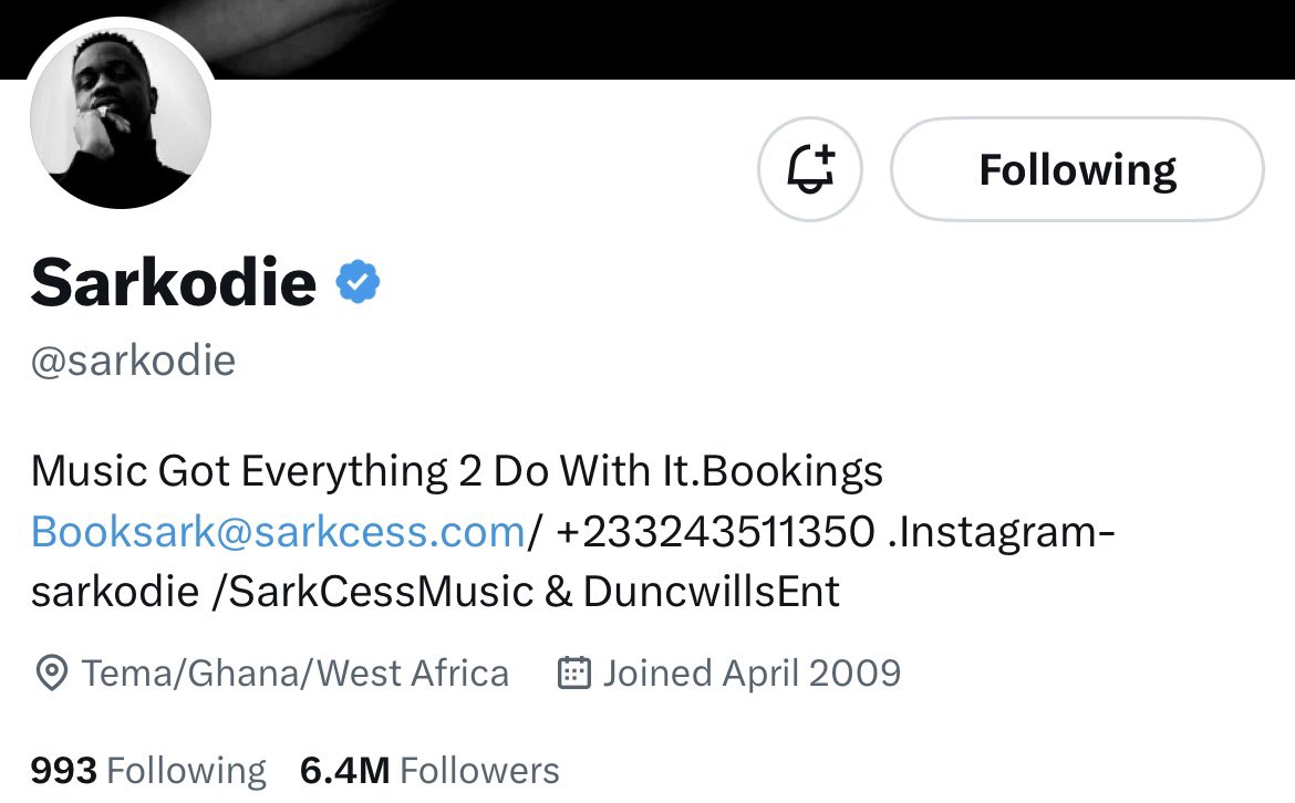 Gyimboat82's tweet photo. After all who’s going to end up the carrier?@sarkodie is bigger than @tv3_ghana  with this number of followers on both IG &amp; X. @tv3_ghana needs @sarkodie more than the highest needs them! 🔥@EFYA_Nokturnal @kwadwosheldon @BenopaOnyx1 https://t.co/0LlKUJ9ZHr