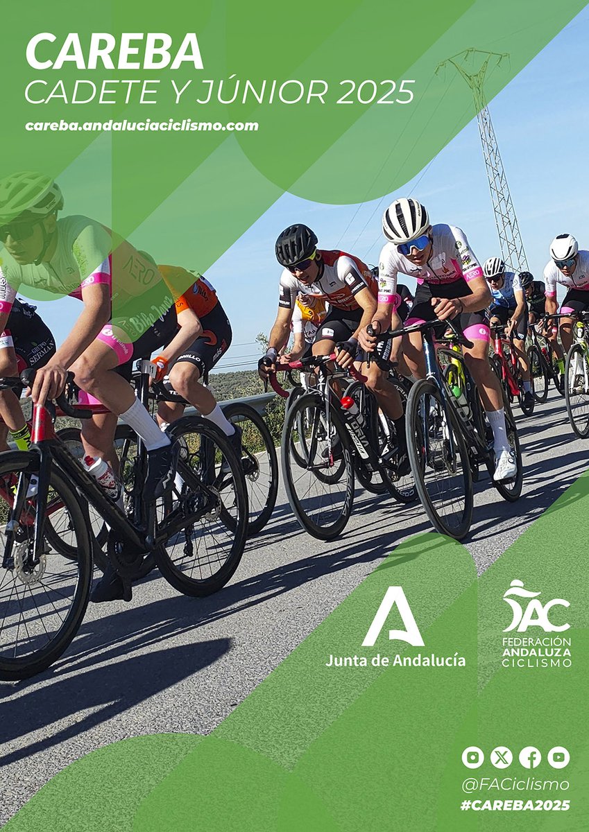 FACiclismo's tweet photo. 📰El ciclismo de carretera se cita en #Cártama

➡El 20 de abril se disputará la 12ª Cronoescalada Pinturas Sergio de Cártama como prueba valedera para la 🏆Esta prueba es valedera para la #CopaAndaluciaCarretera2025, #CAREBA2025 Cadete/Júnior y #CopaAndaluciaFeminas2025

ℹ Previa +✍️inscripciones⬇
https://t.co/Inq3Um5xCy