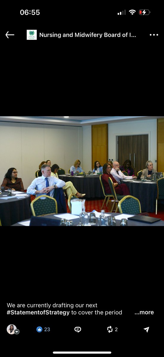 Olayinka_aremu1's tweet photo. Honoured to represent @ANNI_Nurse & @FANMIreland at the @NMBI_ie #StatementofStrategy Stakeholder’s Consultation. I shared key recommendations on adaptation placements, OSCE training, registrant support, workplace safety & anti-racism in nursing and midwifery education. https://t.co/HNYRkUIqLK
