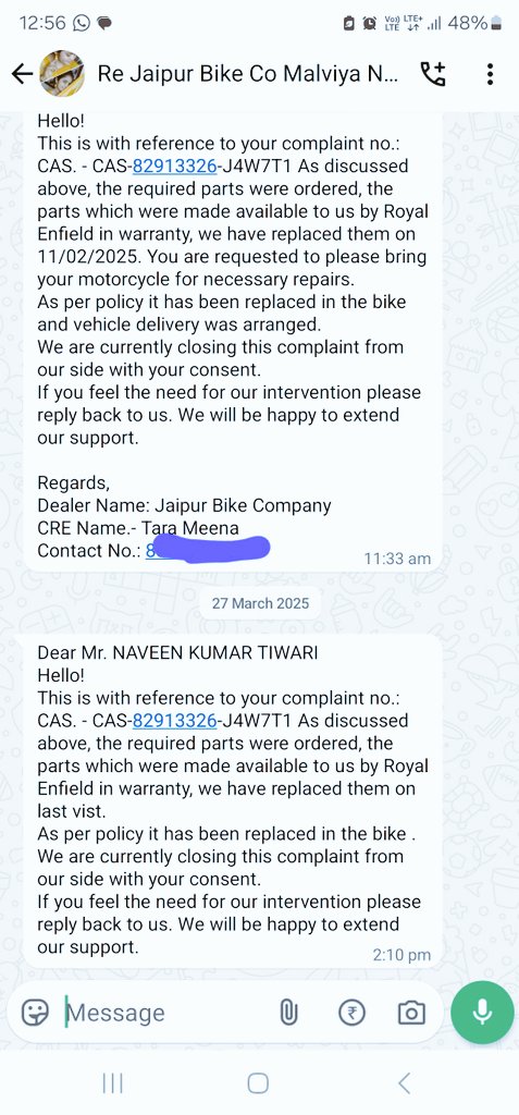 Kk_Jri's tweet photo. Bought Royal @royalenfield 4 premium feel but all I got was plastic royalty! Aluminum sprocket cover started peeling,they closed complaint without asking &amp; replaced it wid cheap plastic one. Even mailed the CEO bt I guess replies r plastic too hollow and disposable. #RoyalEnfield https://t.co/j2RQr05LRH