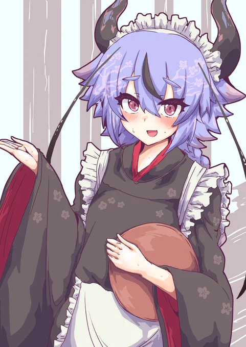 今日の日課は和装メイド鳴花ミコトちゃんです 