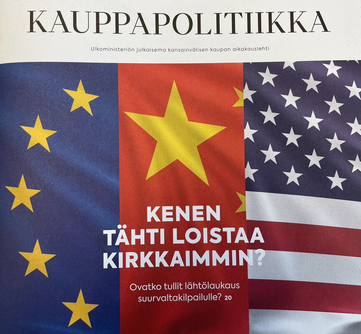 🇺🇸 Tulitauko tulleissa tarkoittaa Suomelle

🔴 Epävarmuus jatkuu
🔴 Yhä yli 10% USA-viennissä
🔴 Kiina-riskit korostuvat

🟢 EU-USA-diili mahdollinen
🟢 Transatlanttinen sisämarkkina?
🟢 Markkina rauhoittunut toviksi

🔜 Tulitauko osattava hyödyntää sovun 🇪🇺🇺🇸saamiseksi