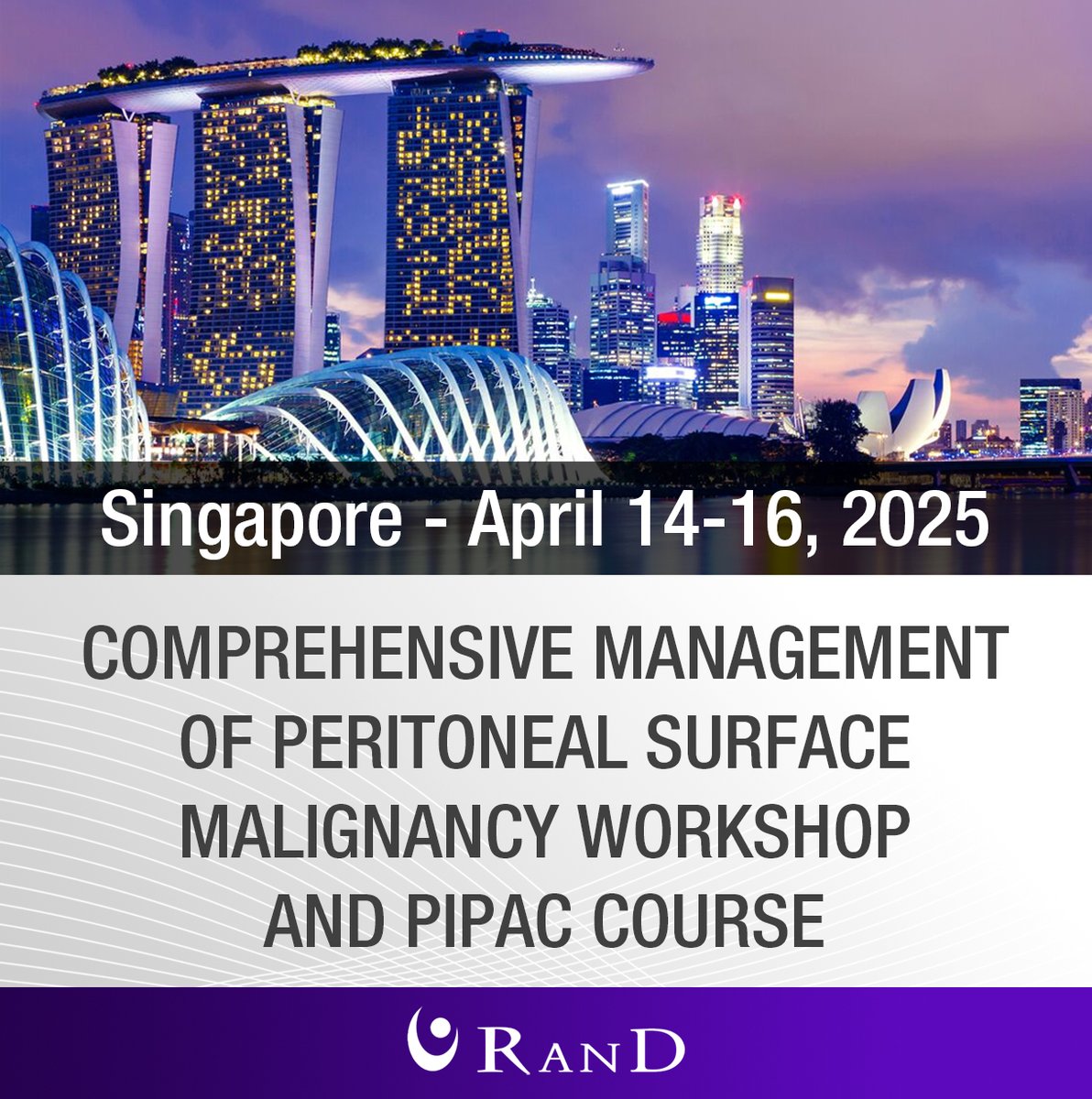 RanD Spa (@rand_spa) on Twitter photo RAND Spa is happy to attend the "Comprehensive Management of Peritoneal Surface Malignancy Workshop and PIPAC Course", taking place at the National Cancer Centre Singapore on April 14-16, under the direction of Prof. <a href="/ChiaClaramae/">Claramae Chia</a> , and endorsed by <a href="/PSOGI_EC/">Peritoneal Surface Oncology Group International</a>
#HIPEC RAND Spa is happy to attend the "Comprehensive Management of Peritoneal Surface Malignancy Workshop and PIPAC Course", taking place at the National Cancer Centre Singapore on April 14-16, under the direction of Prof. <a href="/ChiaClaramae/">Claramae Chia</a> , and endorsed by <a href="/PSOGI_EC/">Peritoneal Surface Oncology Group International</a>
#HIPEC