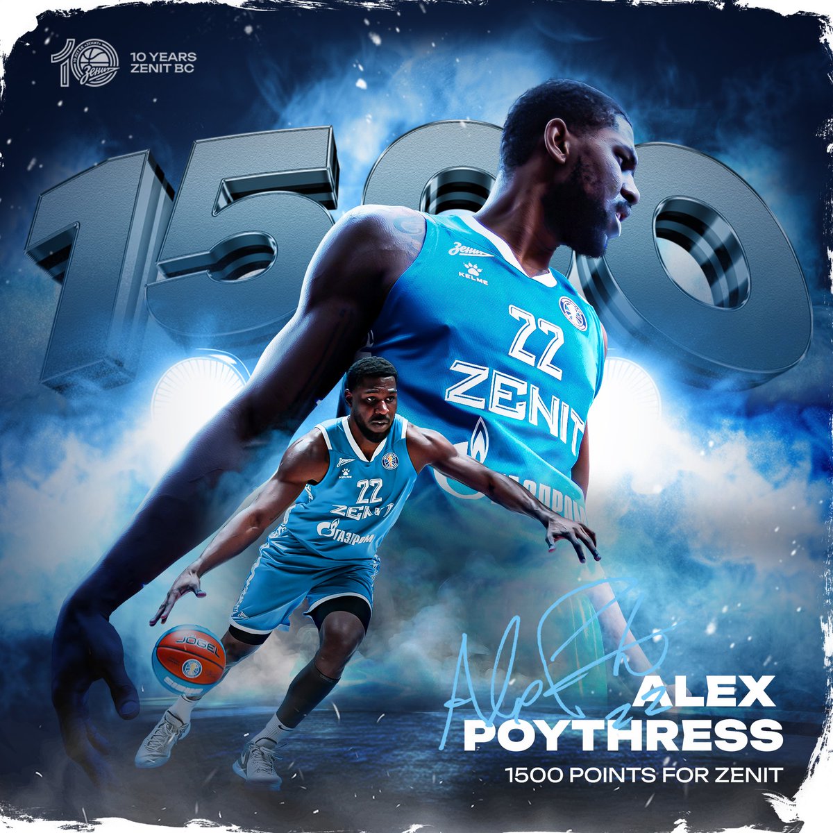 .<a href="/AlexTheGreat22/">Alex Poythress</a> has reached the 1,500-point mark for Zenit, becoming the fourth player in the Club’s history to hit this milestone. Congratulations!