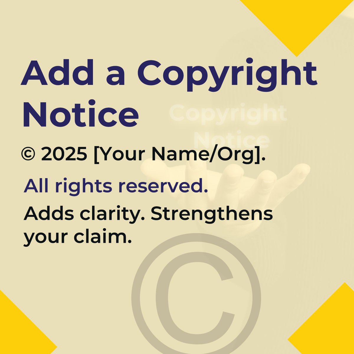 From music to code, if you’ve created it—you likely already have rights over it.
Swipe through for a quick copyright refresher every creator should know.
#Copyright #CreativeProtection #IPAwareness #IPTipsWithResolute4IP #OriginalWork #ContentCreators #IPMatters