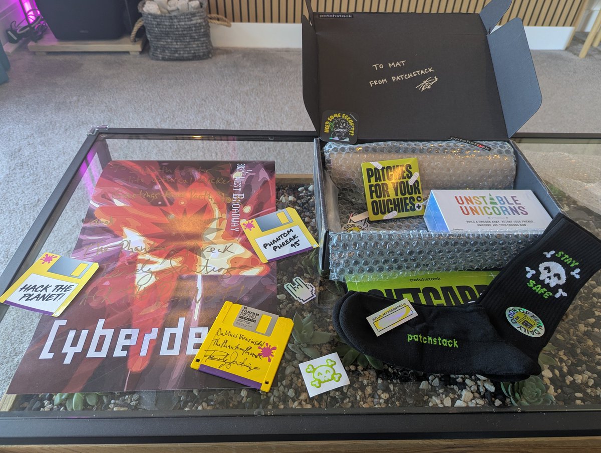 Mat Rollings (@stealthcopter) on Twitter photo Just received the coolest #ctf prize ever from <a href="/patchstackapp/">Patchstack</a>, signed Hackers memorabilia and swag!
💾HACK THE PLANET! 🌍
#BugBounty #HackThePlanet #Infosec #Hackers Just received the coolest #ctf prize ever from <a href="/patchstackapp/">Patchstack</a>, signed Hackers memorabilia and swag!
💾HACK THE PLANET! 🌍
#BugBounty #HackThePlanet #Infosec #Hackers