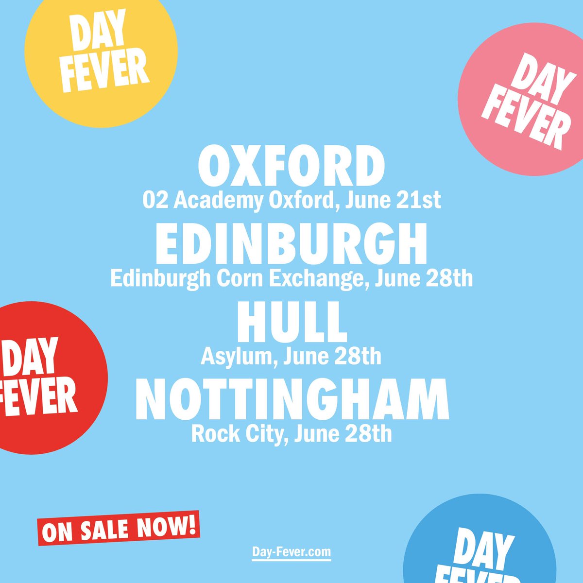 JUNE TICKETS HAVE ARRIVED 🙌

We are going to dance our way into the summer ☀️
You know the score by now, a day time party which finishes at 8pm so you can be done and dusted by night. 

See you on the dancefloor 

Tickets available now here 👇
day-fever.com