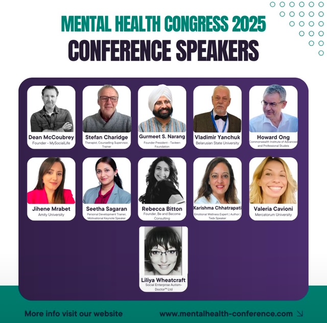 Seetha6488's tweet photo. Thank you, MedConclave and Adam Smith, for the invitation to present at this year’s World Mental Health Congress. 
It’s a pleasure and an honour to present my session on wellness at an event that promotes mental health awareness and wellbeing globally. https://t.co/Ro1QCwjn0L