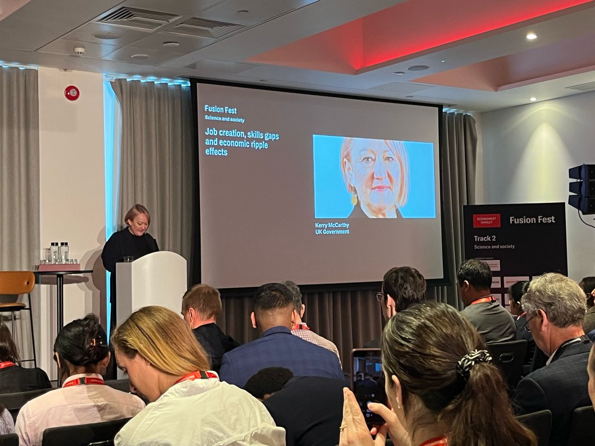 (2/2) The conference was hosted by The Economist Impact and speakers included Kerry McCarthy, Minister for Climate, Professor Sir Ian Chapman, Chief Executive at the UK Atomic Energy Authority and David Gann, Chair at UK Industrial Fusion Solutions.