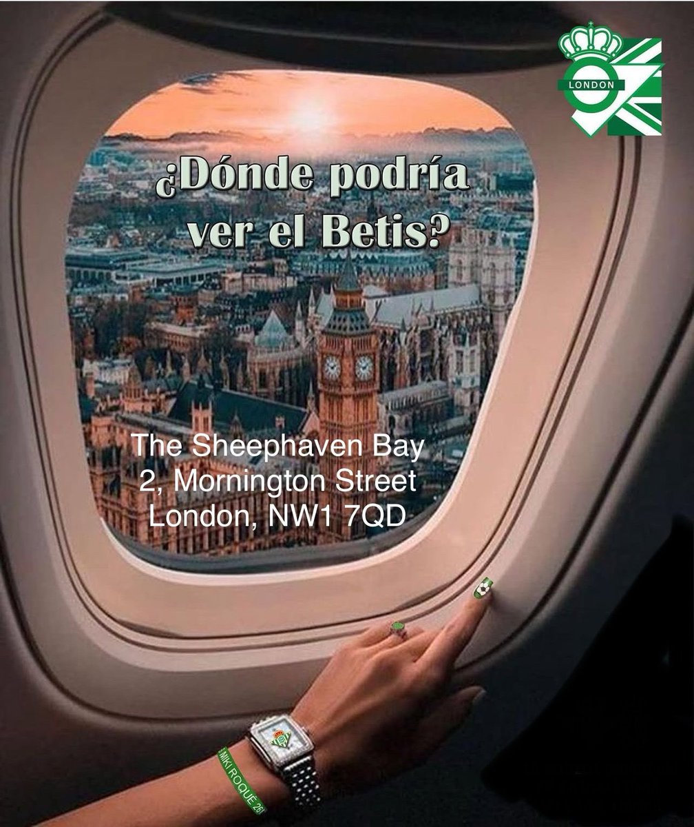 Imagínate encontrarte por cualquier razón en Londres y no saber donde poder ver el partido de cuartos del Betis.

Que se entere todo el mundo: 

Peña Bética de Londres, la casa de todos los béticos 💚