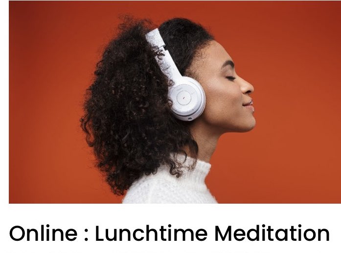 Lunchtime🧘🏾Meditation - Online

Join <a href="/InnerSpaceMCR/">Inner Space Manchester</a> for a free guided meditation to explore how to feel calmer &amp; more positive.

Every Monday, Wednesday, Friday except on Public Holidays via InnerSpace #Manchester

Use 1 click link: brahmakumaris-uk.zoom.us/j/137030205?pw…

#FreeEvent