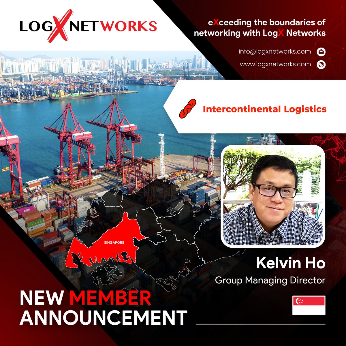 LogxNetworks's tweet image. Connect with LogX Networks ✅ logxnetworks.com/contact.html

📢 LogX Networks New Member Announcement
📌 Intercontinental Logistics from Singapore 🇸🇬

#logisticsnetworks #logxnetworks #createandconnect #logxconference #logistics