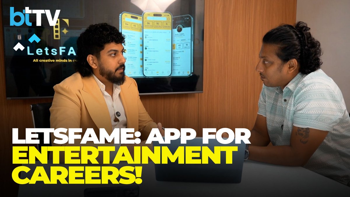 business_today's tweet image. &apos;LetsFAME&apos;: Chennai entrepreneur creates a LinkedIn-like app for aspiring entertainment talents 

Watch: youtu.be/DQngUYN48no | #LetsFAME #EntertainmentIndustry #NetworkingPlatform #TalentOpportunities #FilmIndustry

@PramodMadhav6