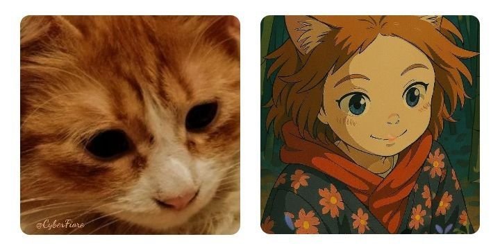 CyberFiore's tweet photo. Luciette à l'image d'un personnage de dessin animé japonais. 😺 🎨
#CyberFiore #MonChat #Luciette #носочетверг @maxjazzz https://t.co/1eYcUvm7GW
